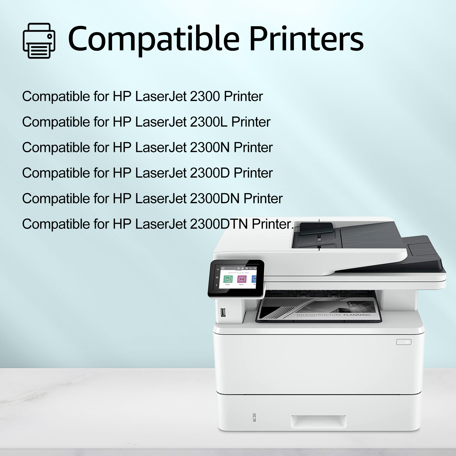 2PK Q2610A 10A Toner Cartridge Compatible For HP Laserjet 2300N 2300D 2300DN
