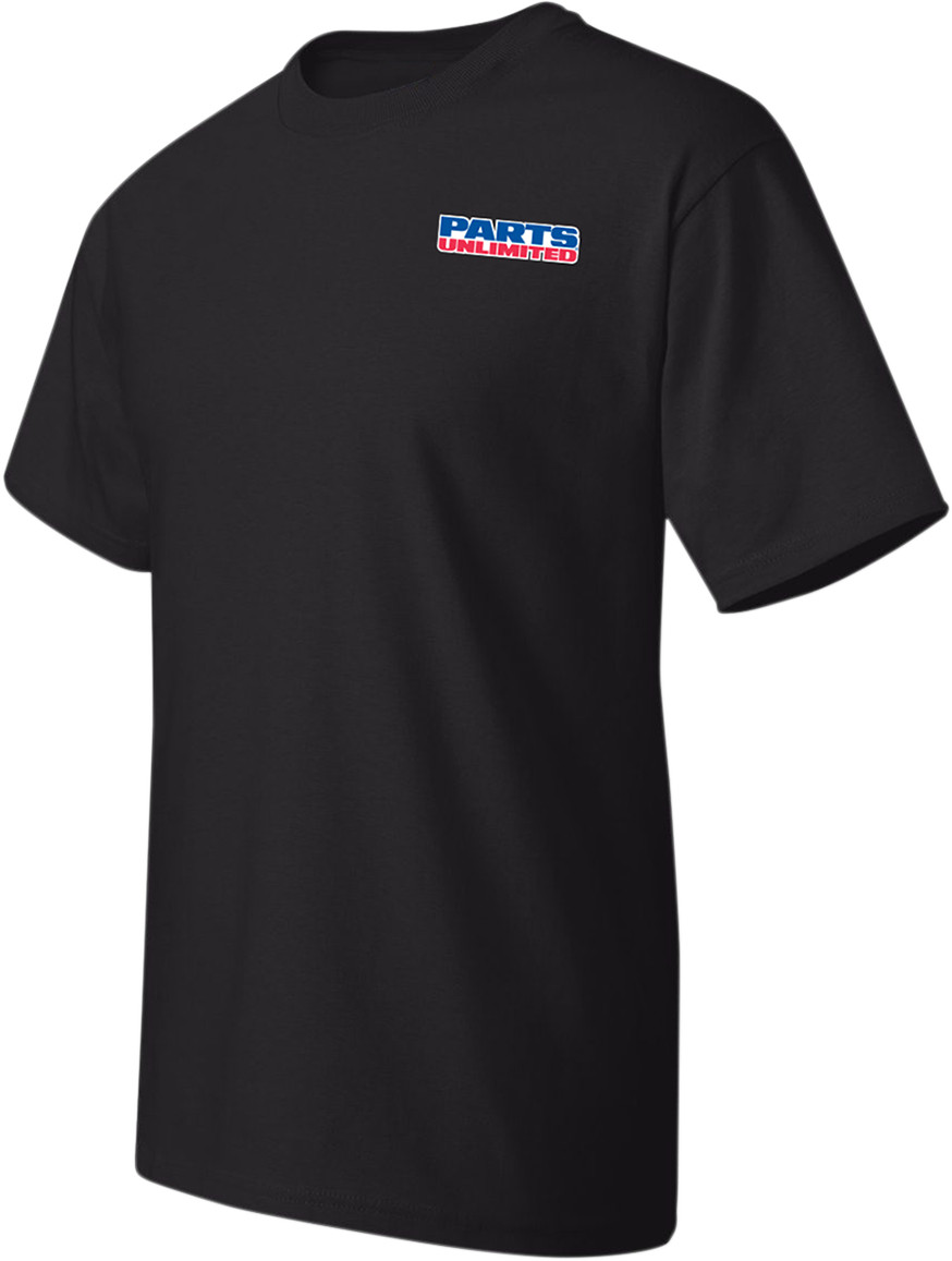 PARTS UNLIMITED T-Shirt Black 2XL 303015227 Short Sleeve Casual Apparel
