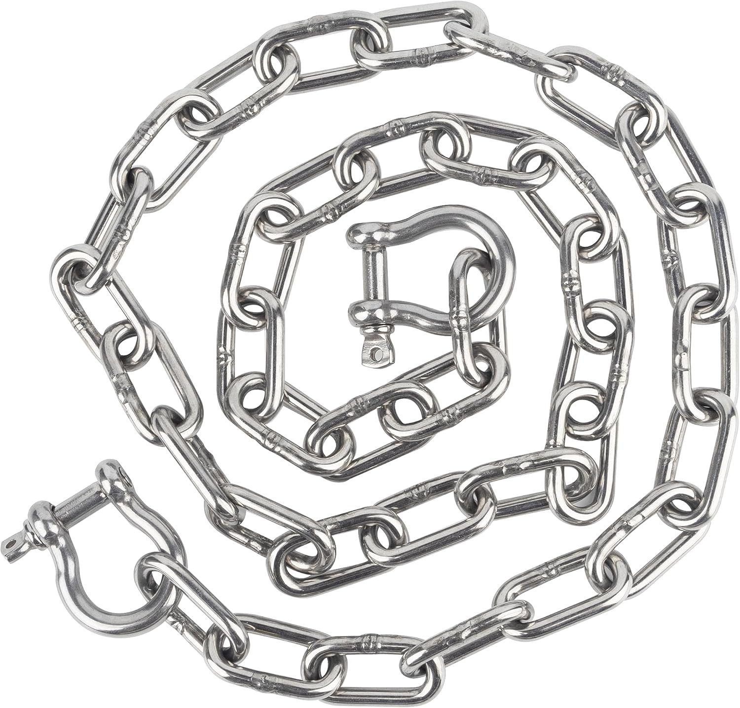 Boat Anchor Chain, 316 Stainless Steel Marine Grade Anchor Lead Chain with Dual