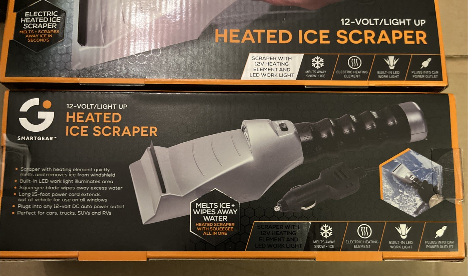 SmartGear New Heated Ice Scraper 12-Volt/Light Up. Free Shipping!