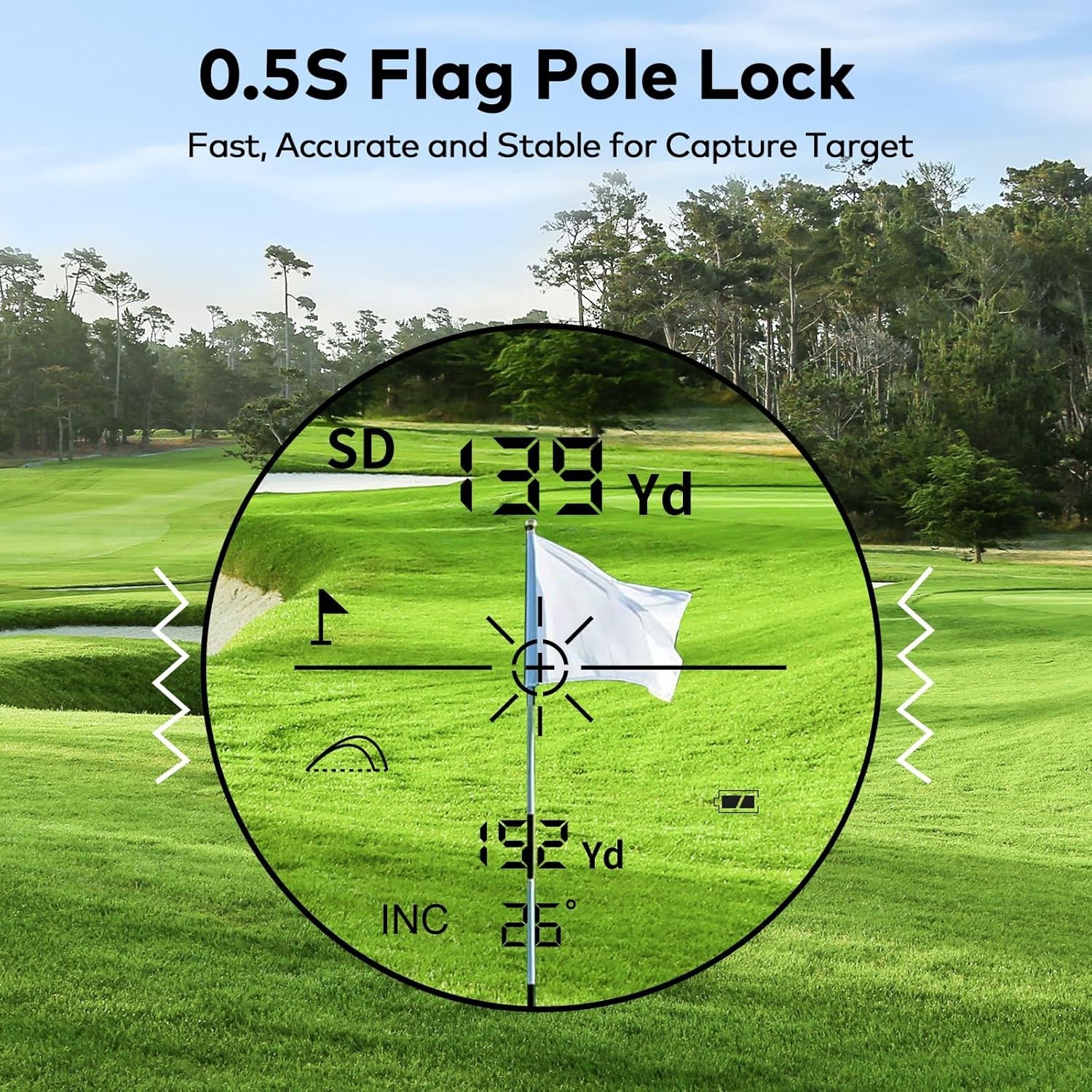 1200Yards Range Finder Golf with Slope, 7X Magnification Range Finder, Lightweig