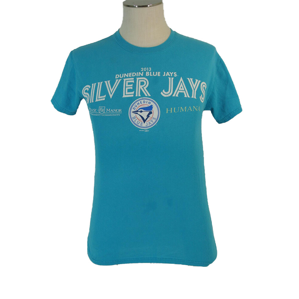 Dunedin Blue Jays Shirt Men's small blue short sleeve MiLB Minor's Baseball