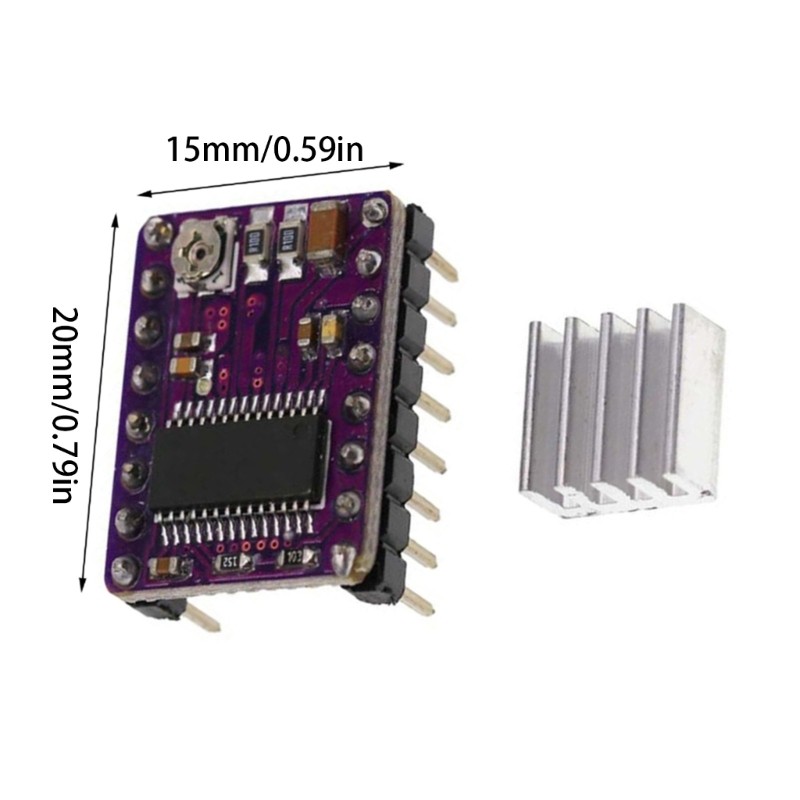 DRV8825 Stepper Motor Driver Module with Heatsinks RAMPS1.4