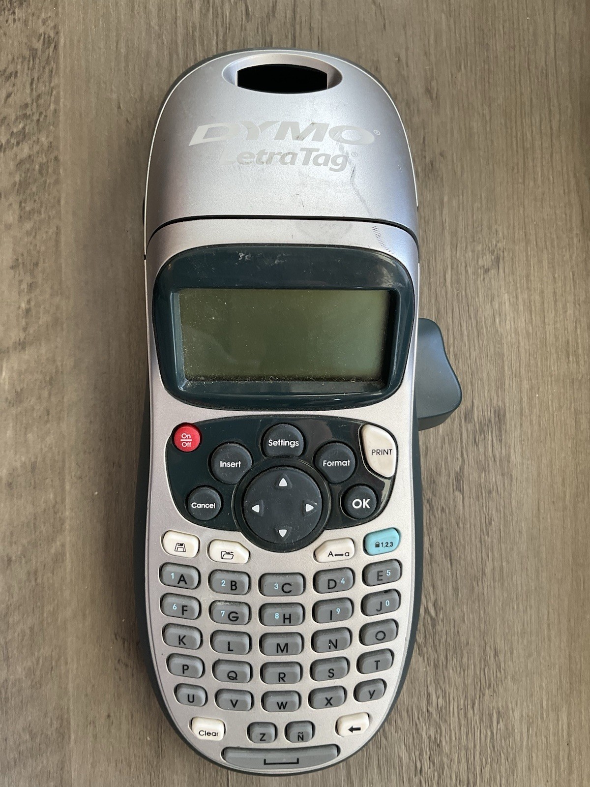 DYMO Portable Printer Handheld Label Maker Black Silver Letratag