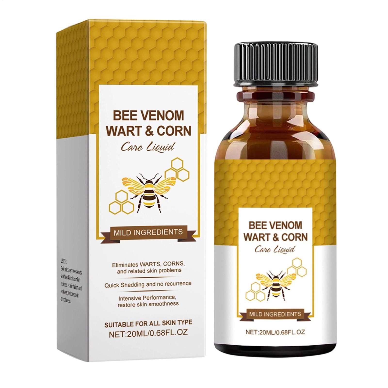 Bee Venom Wart Remover: Fast Acting Wart Remover Freeze off for Plantar Common