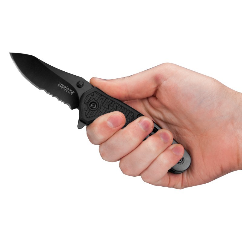 Kershaw 8100 Funxion EMT Folding Knife Assisted SpeedSafe Drop Point 3.00"