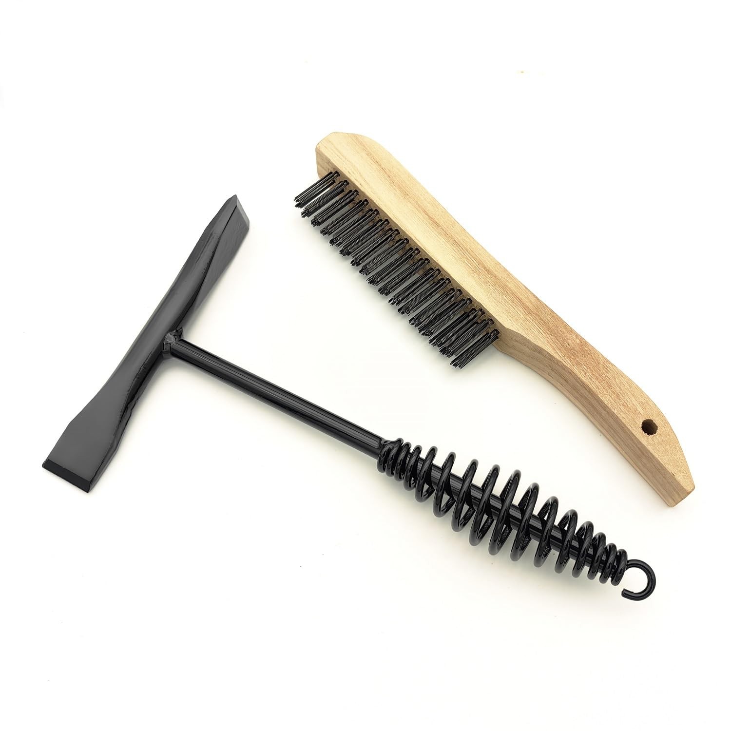Welding Chipping Hammer with Coil Spring Handle,10.5",Cross Chisel and Vertic...