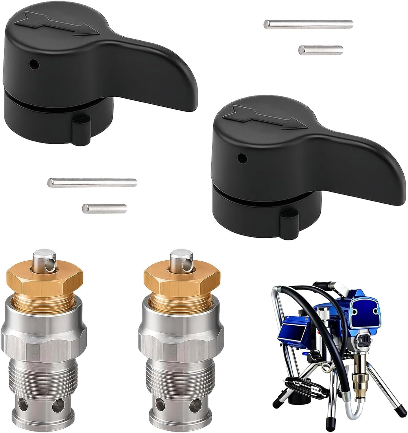 New Upgraded 235014 Prime Spray Valve, Drain Valve Compatible with Graco 210 230