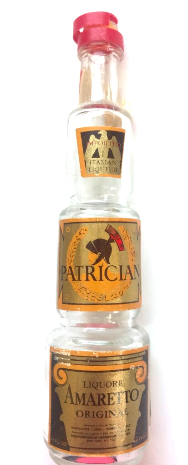 PATRICIAN AMARETTO LIQUEUR MINI BOTTLE EMPTY TO COMPLY WITH EBAY RULES