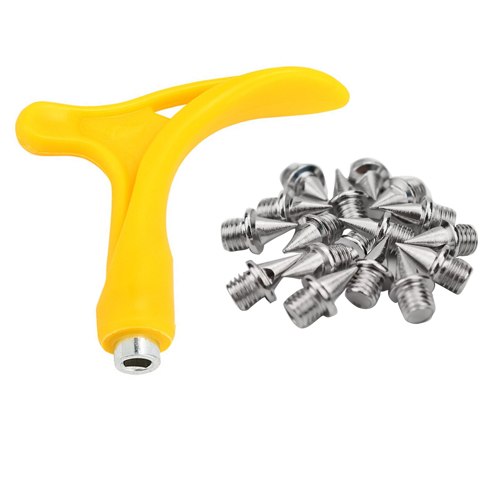 Non-slip Spiked Nails With Wrench Remover Tool  Skid-proof Spiked Nails 48Pcs