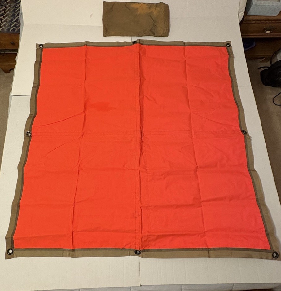 US Military Visual Thermal Combat ID Panel 4'x4' Coyote Brown/ Orange