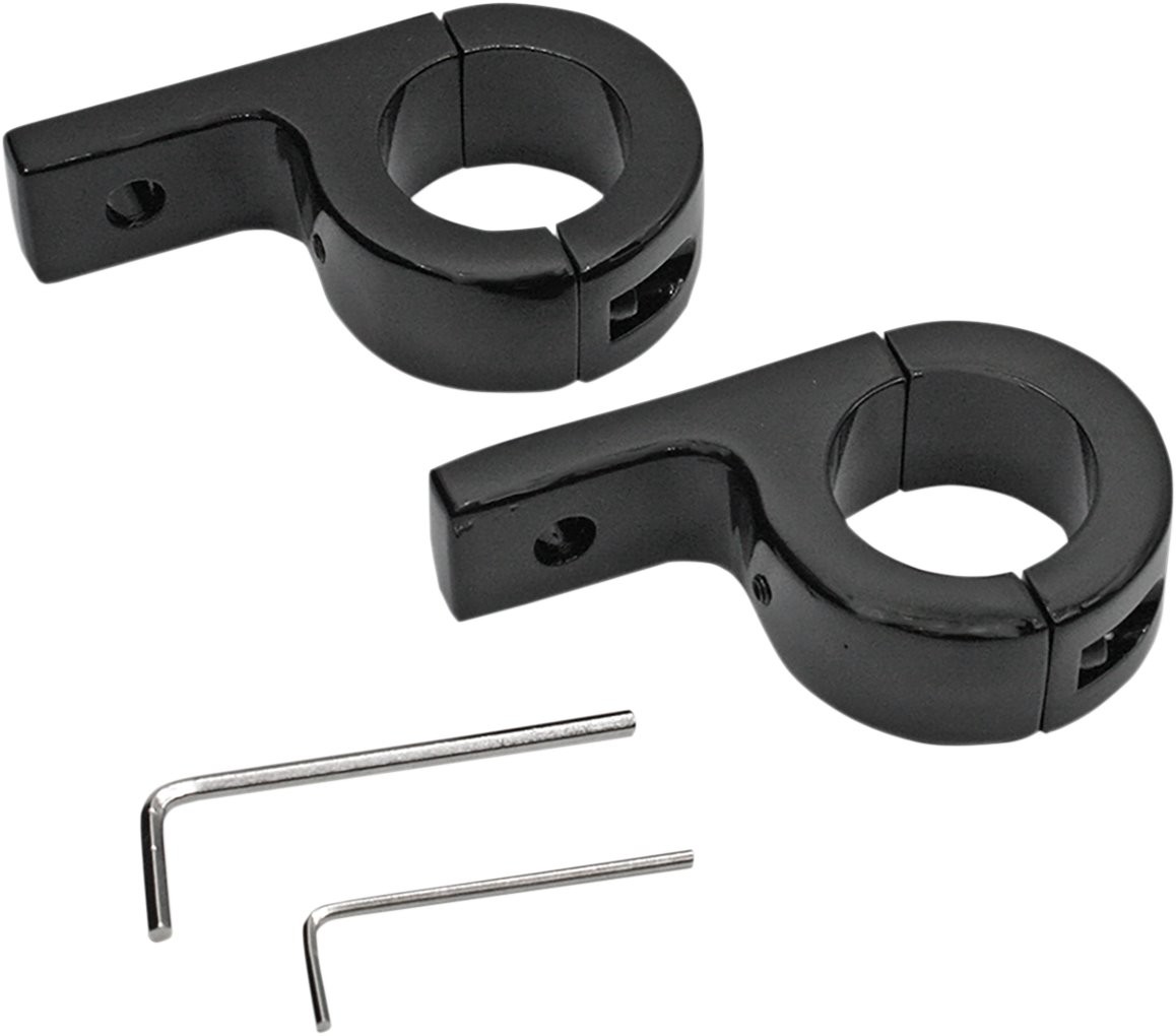 Custom Dynamics Gloss Black Mount Kit for 1-1/4" Tube (PB-125-B)