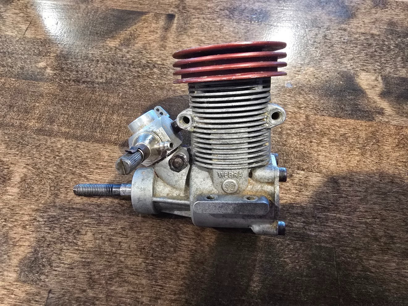 Webra Airplane Plane Engine Motor Webra 32 RC Red Head Remote Control (Untested)