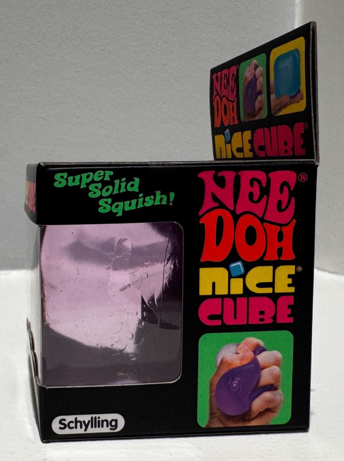 Nee Doh Nice Cube - Super Solid Squish! (Purple) - Brand New/Factory Sealed!