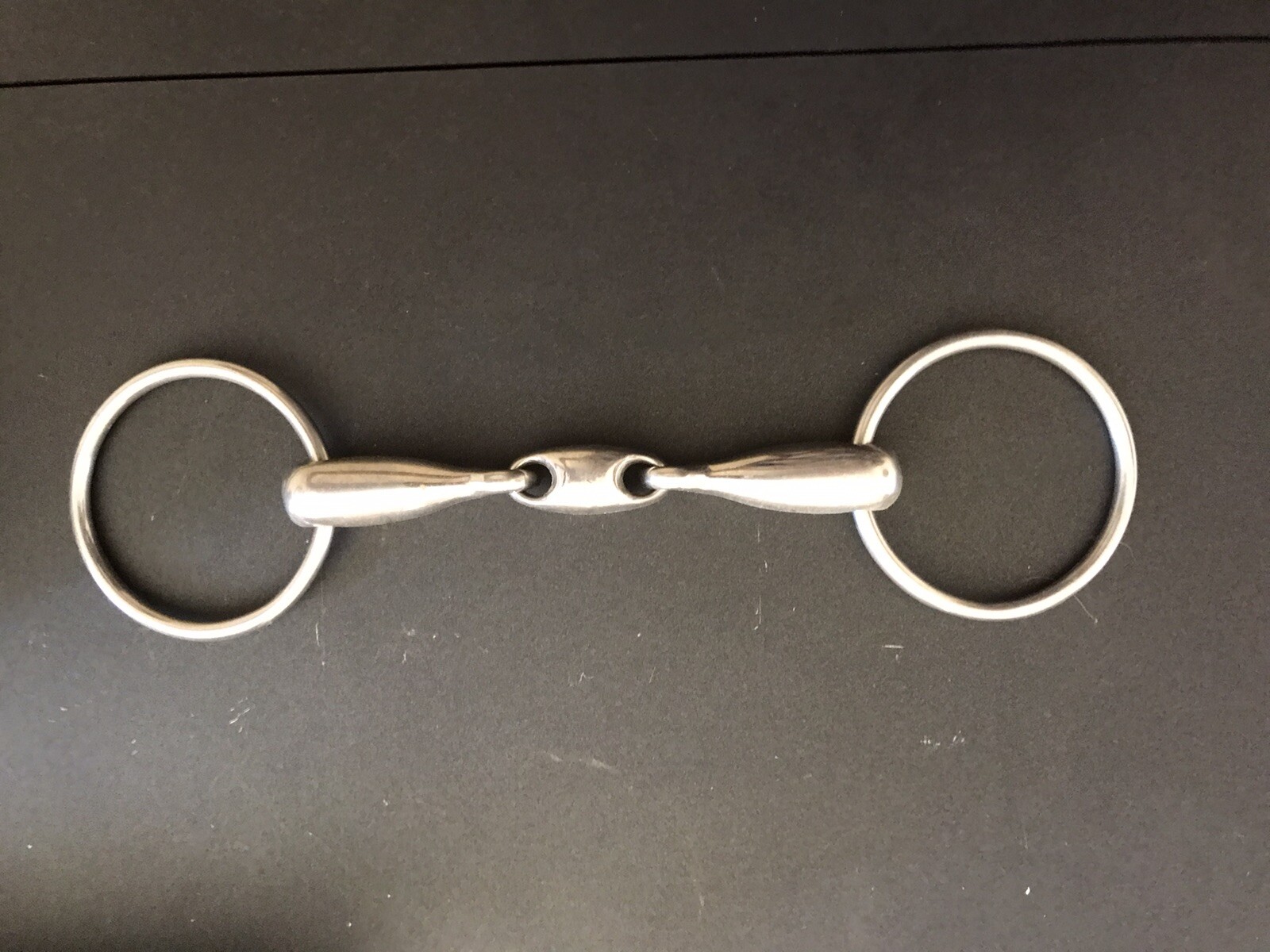 French link Loose ring bit small lozenge 13.5 mm Snaffle   bit 5-5/8"
