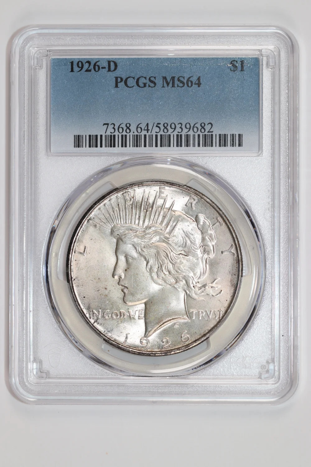 1926-D PEACE DOLLAR PCGS MS64