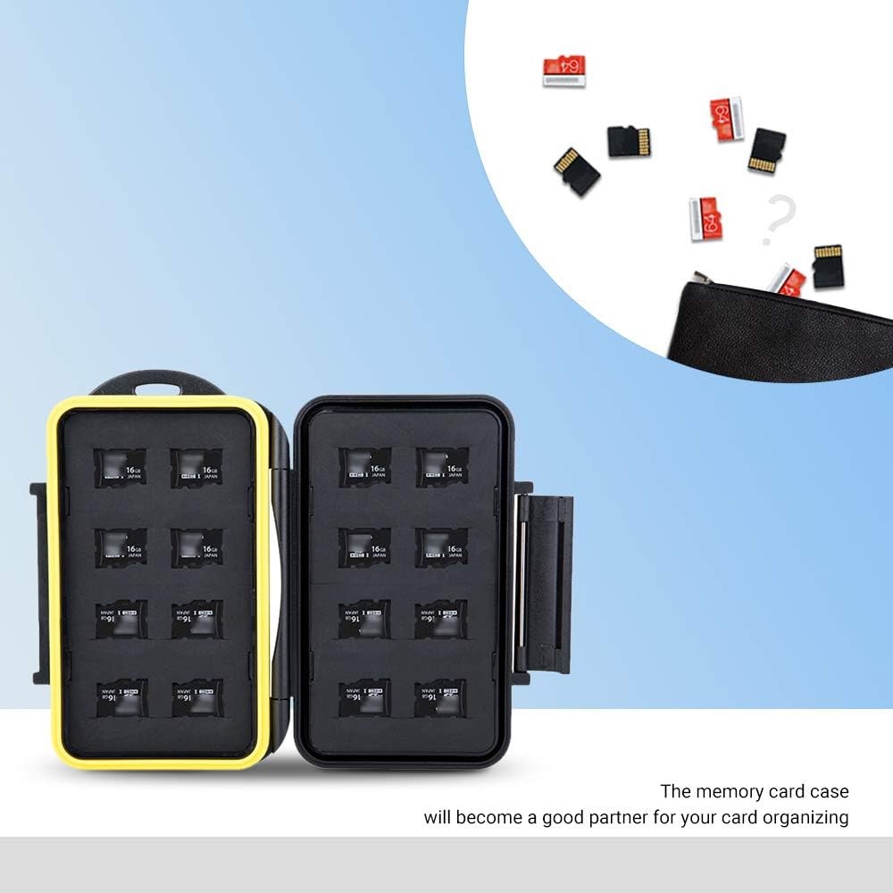 16 Slots Micro SD Card Holder, Micro SD Card Case Micro SD Micro SDHC Micro SDXC