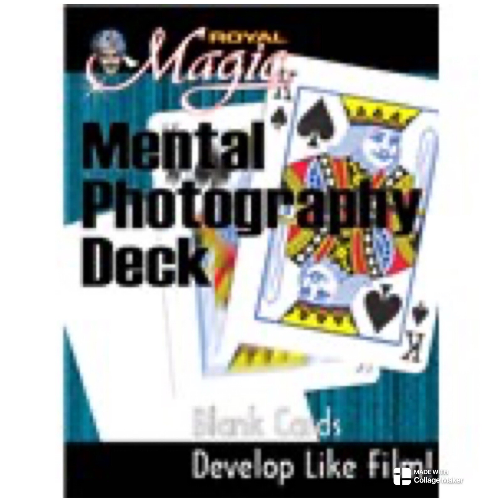 Mental Photography Deck Bicycle Blue by Royal Magic With Pro Instructions