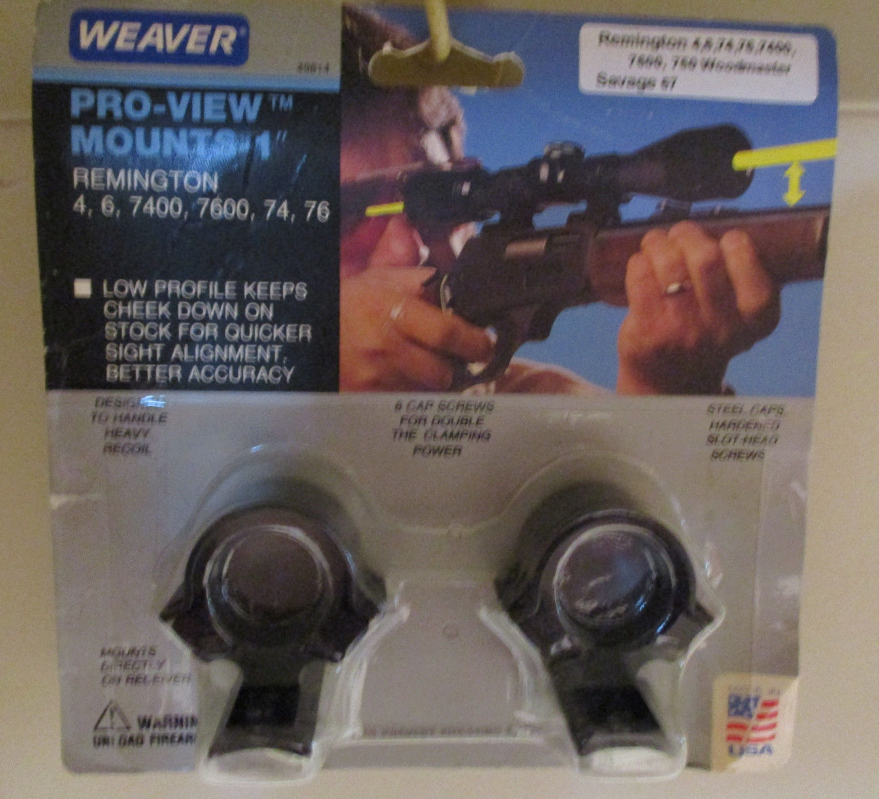 WEAVER PROVIEW SCOPE MOUNT REMINGTON  750 7400 7600 7615 WOODMASTER