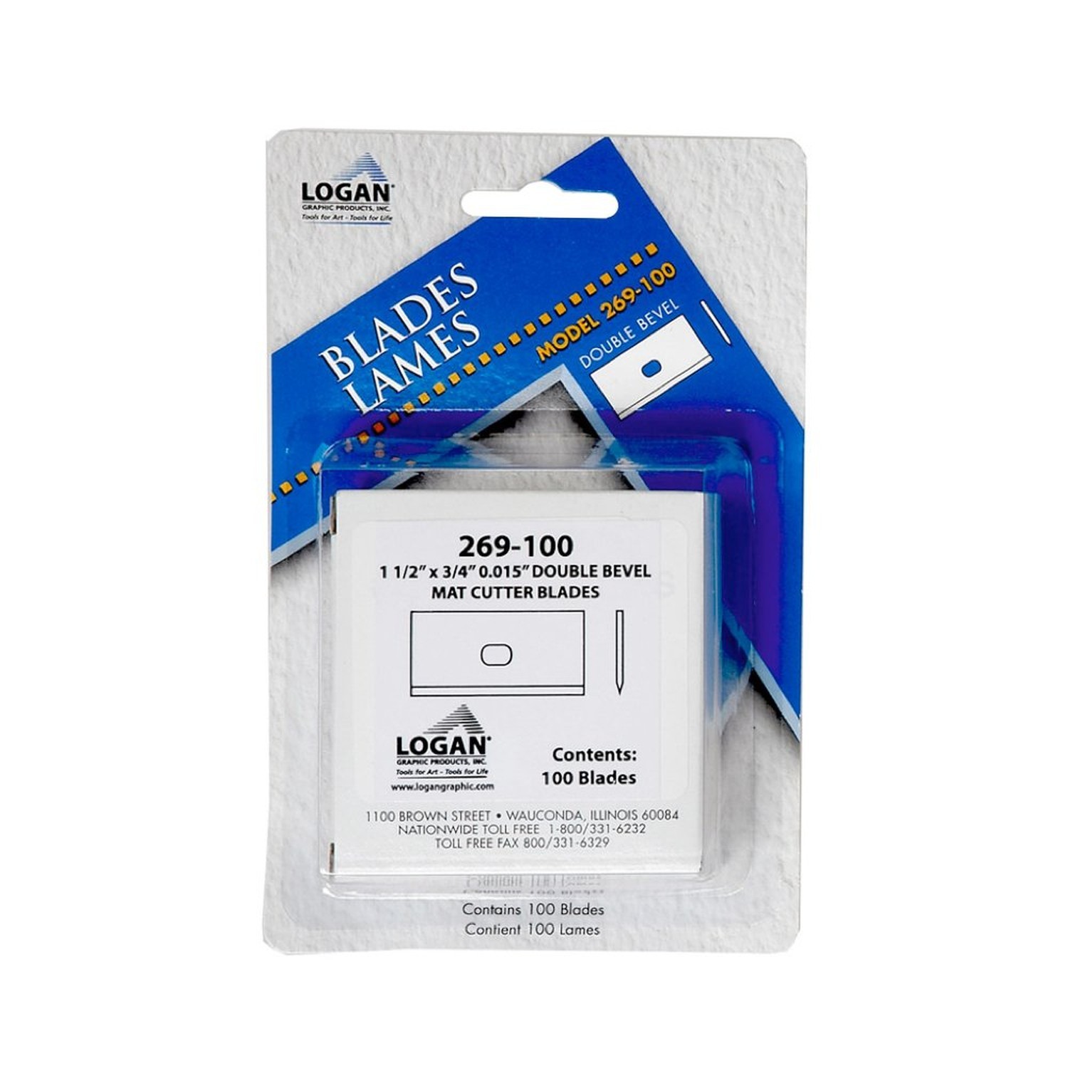Logan Replacement Mat Cutting Blade 269-100 for Framers Edge 650 Mat Cutter, ...