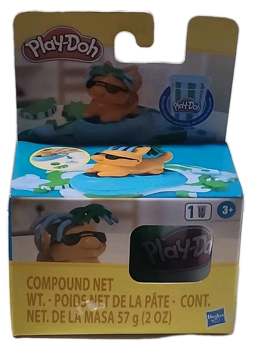 Play-Doh Beach Puppy Playset Dog with Sunglasses & Palm Tree Hasbro (LBHT)