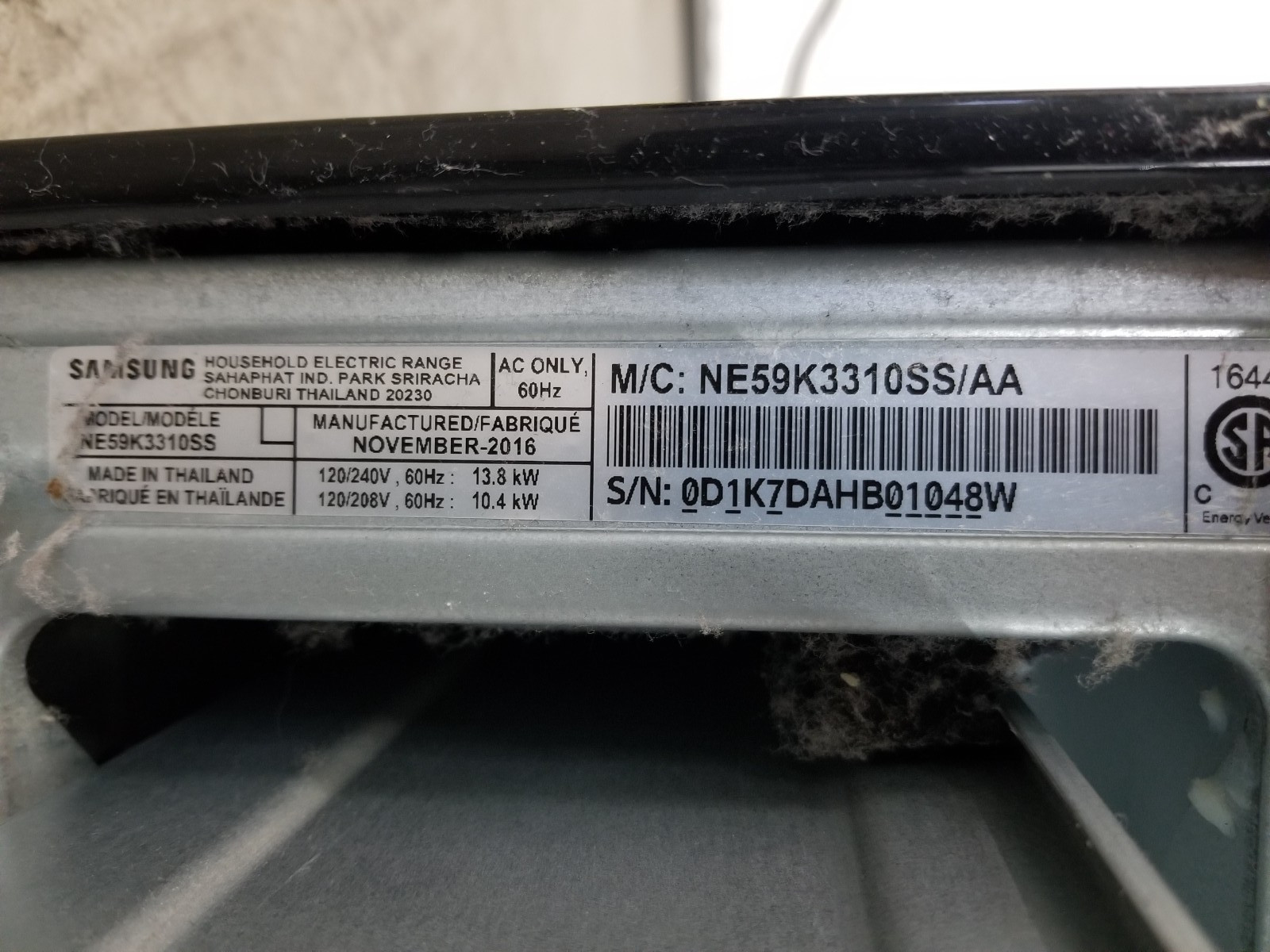 Genuine SAMSUNG Range Oven Infinite Switch # DG44-01004A