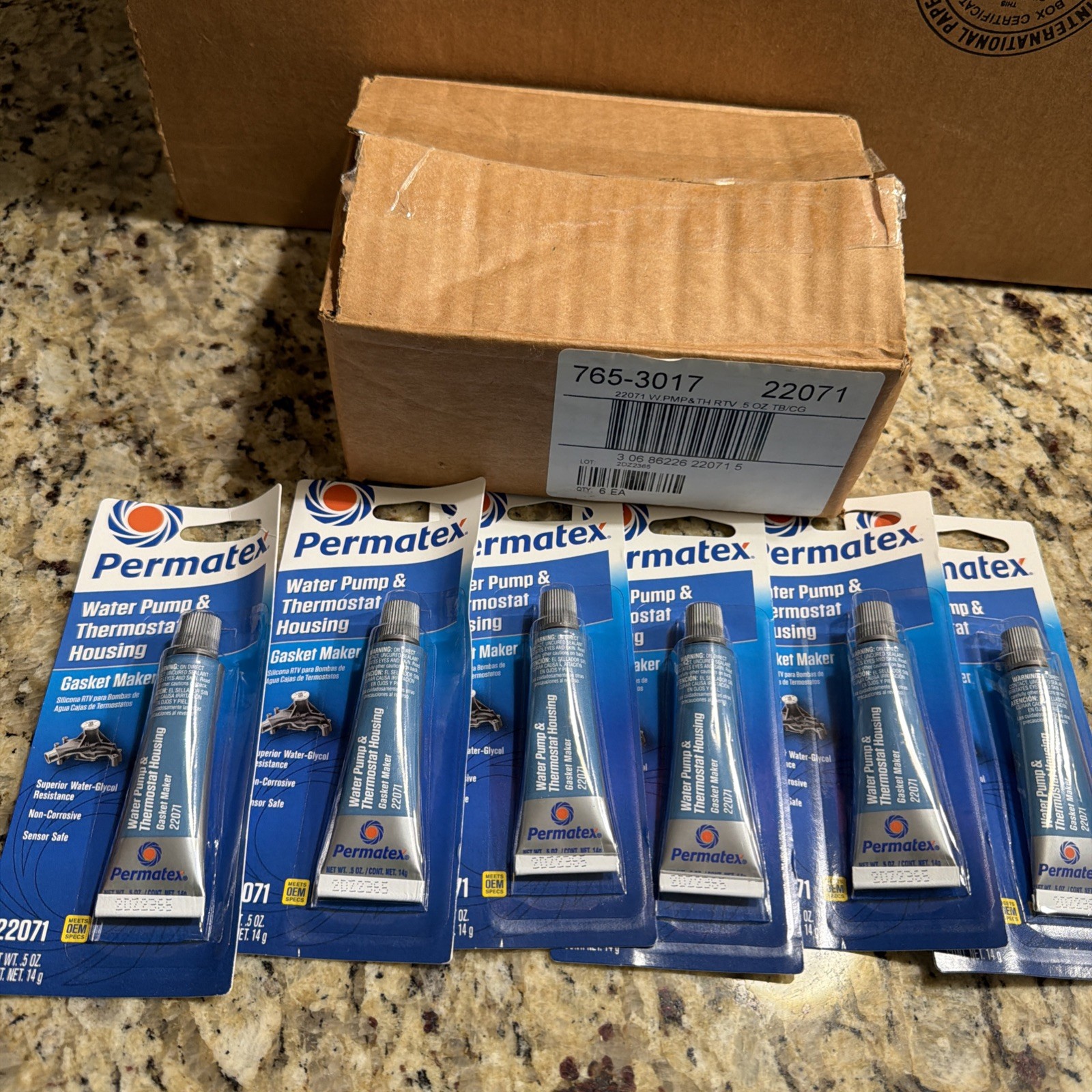 Permatex 22071 Water Pump & Thermostat Housing Gasket Maker .5oz (case of 6)