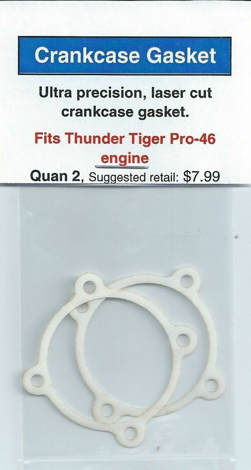 Thunder Tiger Pro-46 Crankcase Gasket 2 Pack NIP