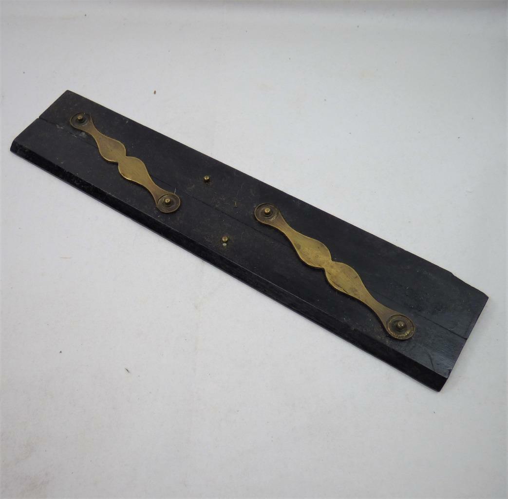 parallel RULE / RULER ANTIQUE LARGE ebony drawing instrument