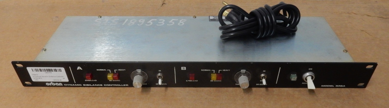 ORBAN 536A/U 2-Channel Dynamic Sibilance Controller De-Esser