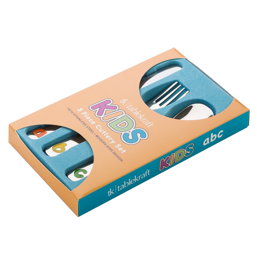 Tablekraft Kids ABC Cutlery Set 3pce