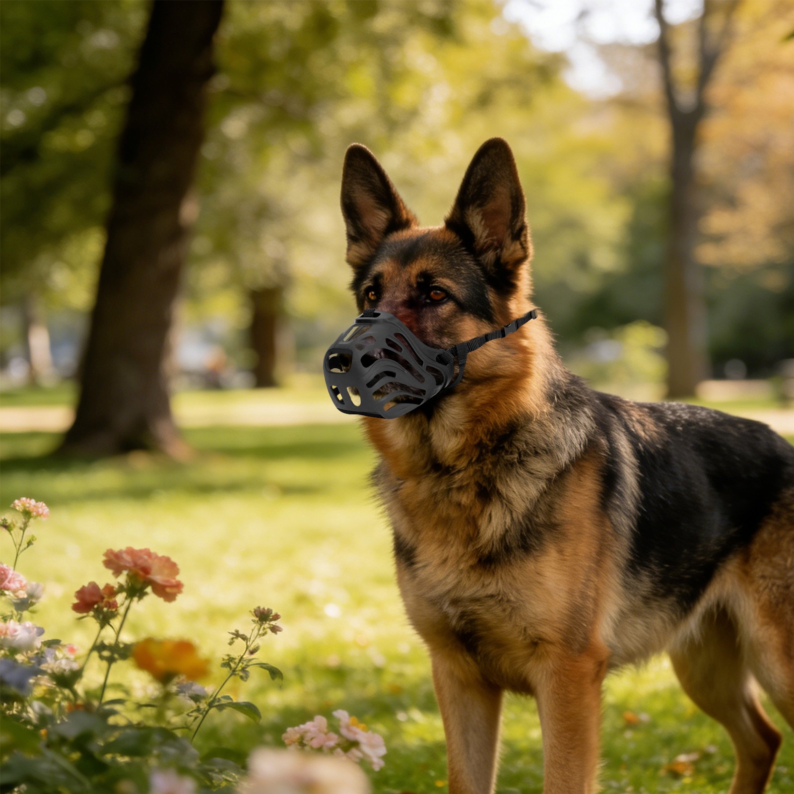 Soft Breathable Silicone Dog Muzzle Preventing Chewing and Biting Dog Muzzle