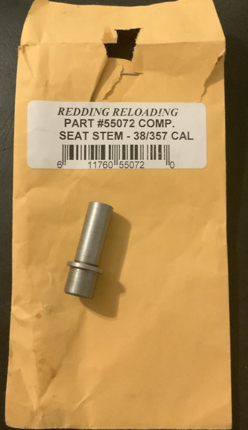 55072 REDDING COMPETITION SEATING DIE STEM - 38 SPECIAL/357 MAG