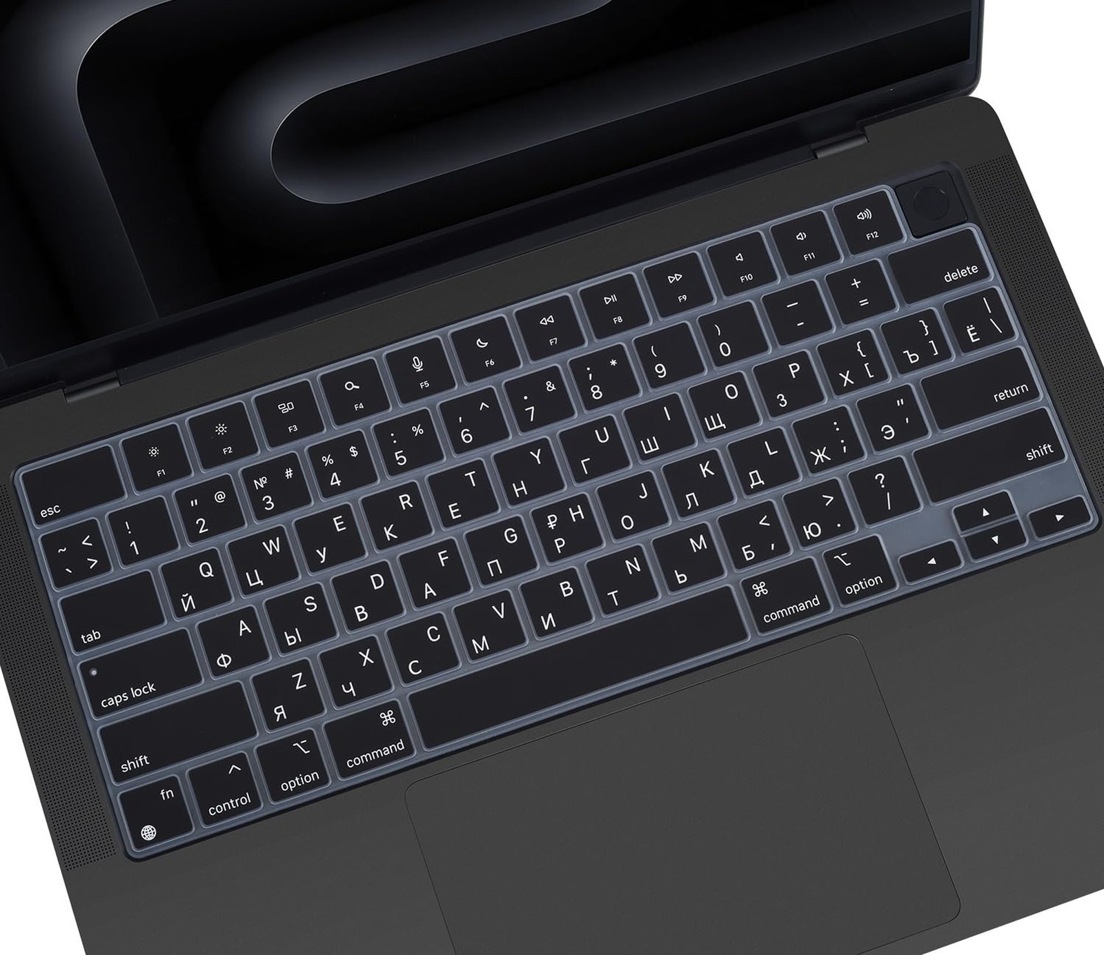 Russian Keyboard Cover Skin for 2026-2021 Apple MacBook Pro 14 A3426 A3427 A3...