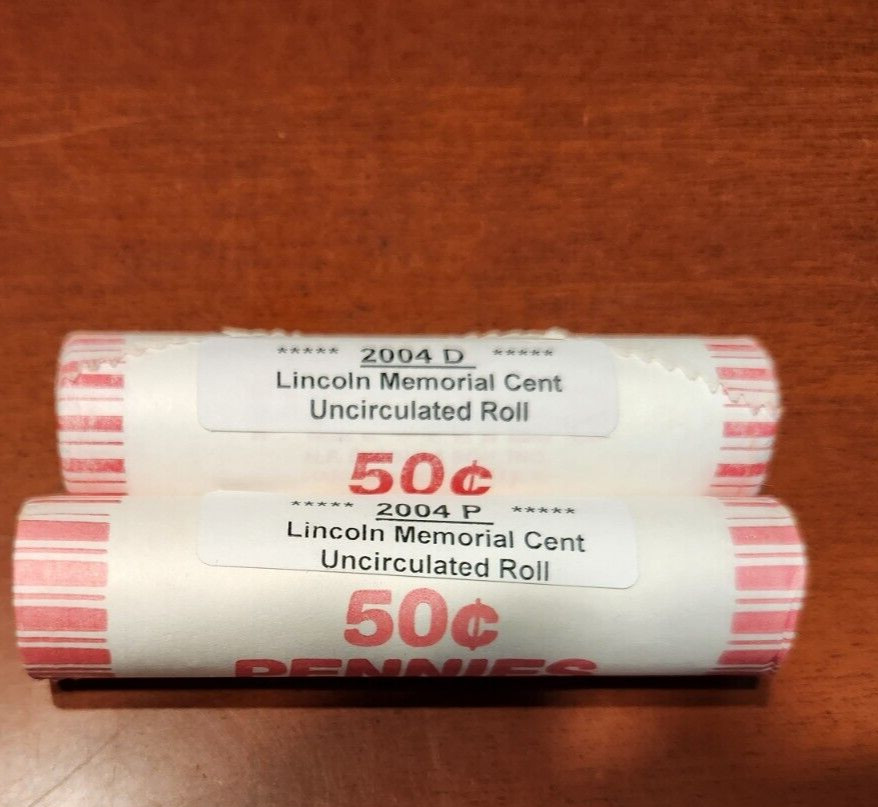2004 P & D rolls* Lincoln Penny Cent with Free Shipping