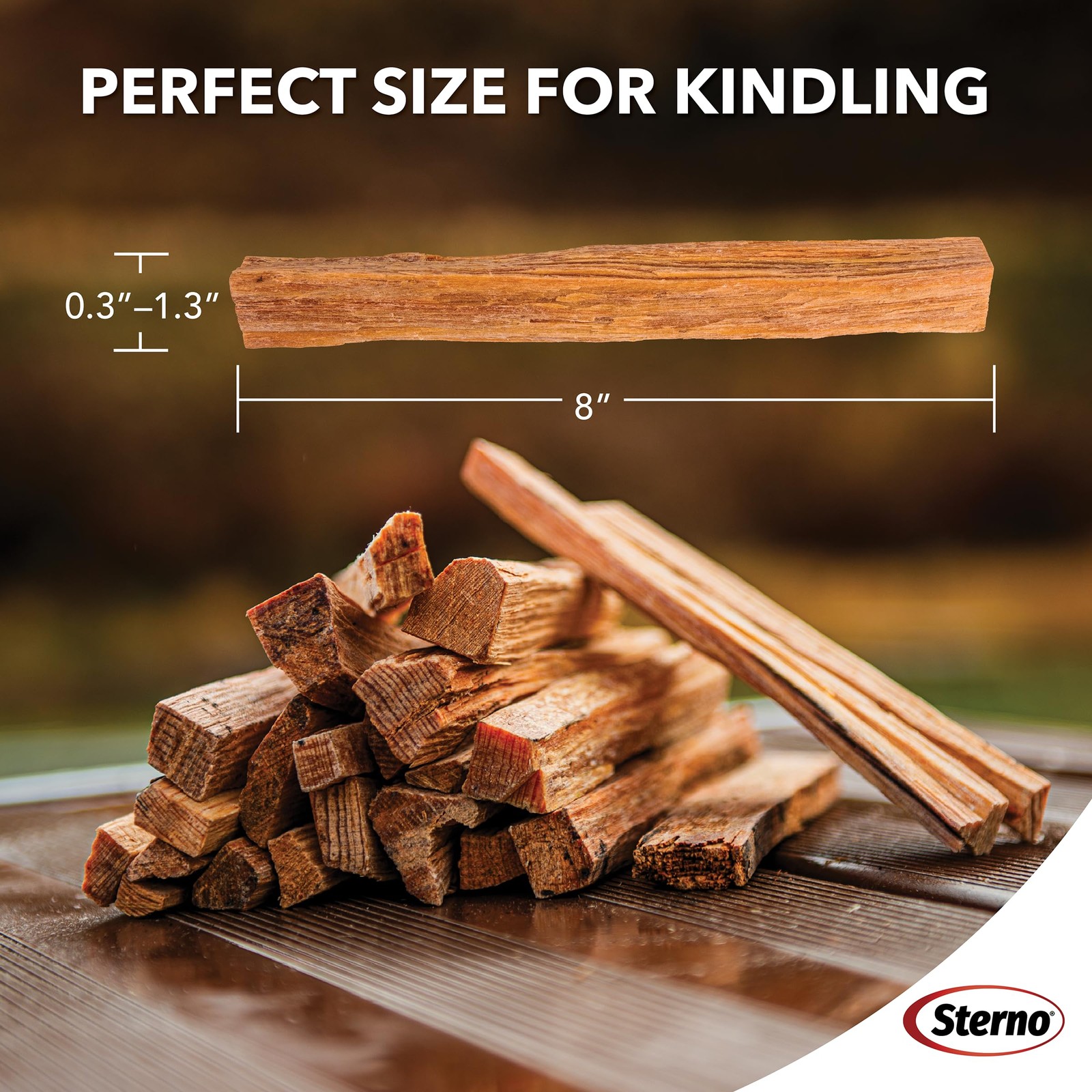 Sterno Fatwood Fire Starter Sticks 10lb All-Natural Resin-Rich Pine Indoor Outdo