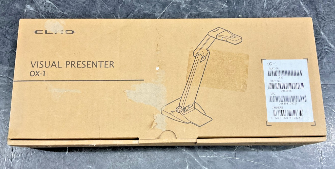 Elmo OX-1 Document Camera white 1433 ✅ ❤️️ ✅ ❤️ BRAND NEW! SEALED!