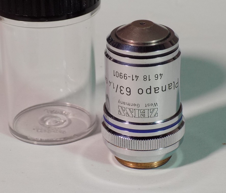 Zeiss Planapo Ph3 63x / 1.4 Oil 160/-- Microscope Objective Lens 46 18 41-9901