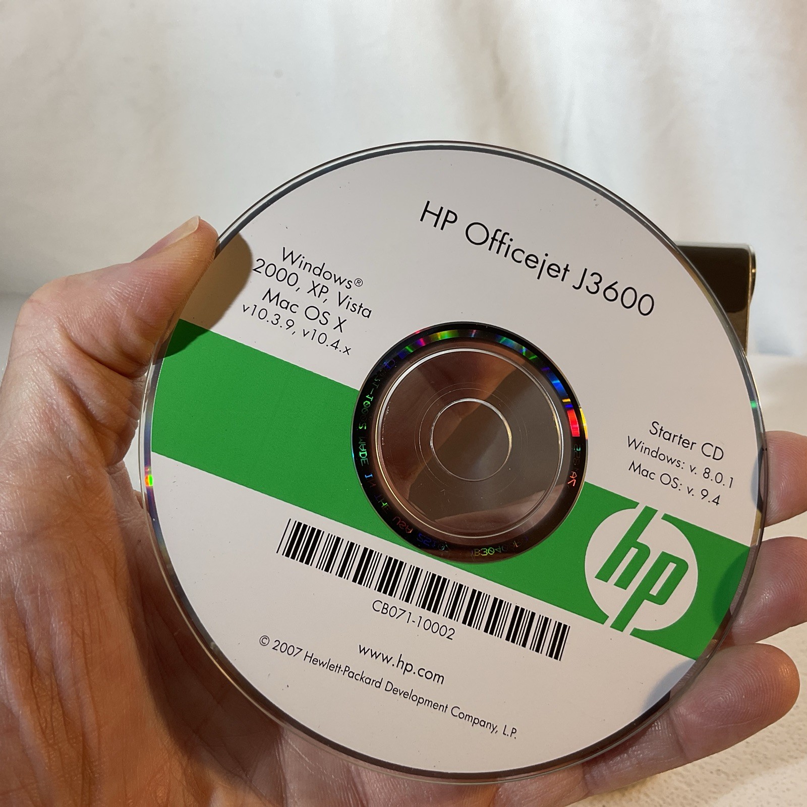 HP OfficeJet J3600 PRINTER DRIVERS CD Windows 2000, XP, Vista, Mac OS X
