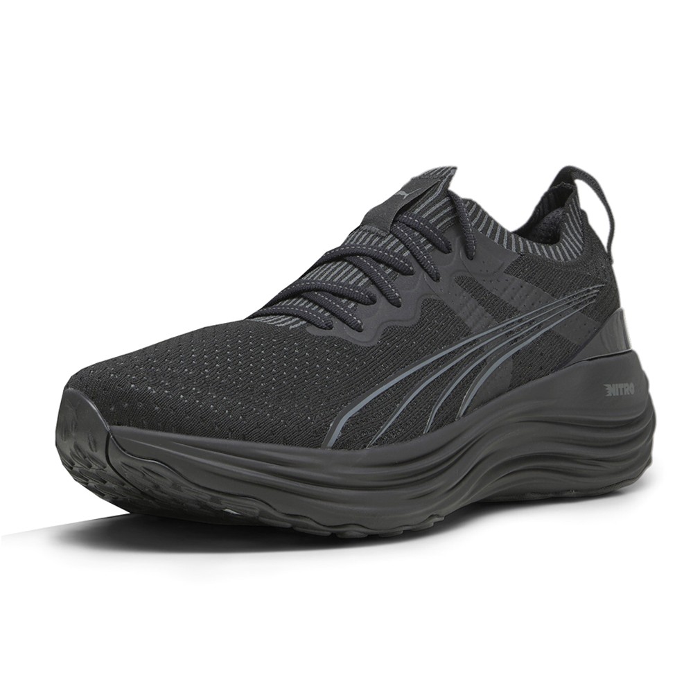 PUMA Foreverrun Nitro Knit Running Mens Black Sneakers Athletic Shoes 37913901