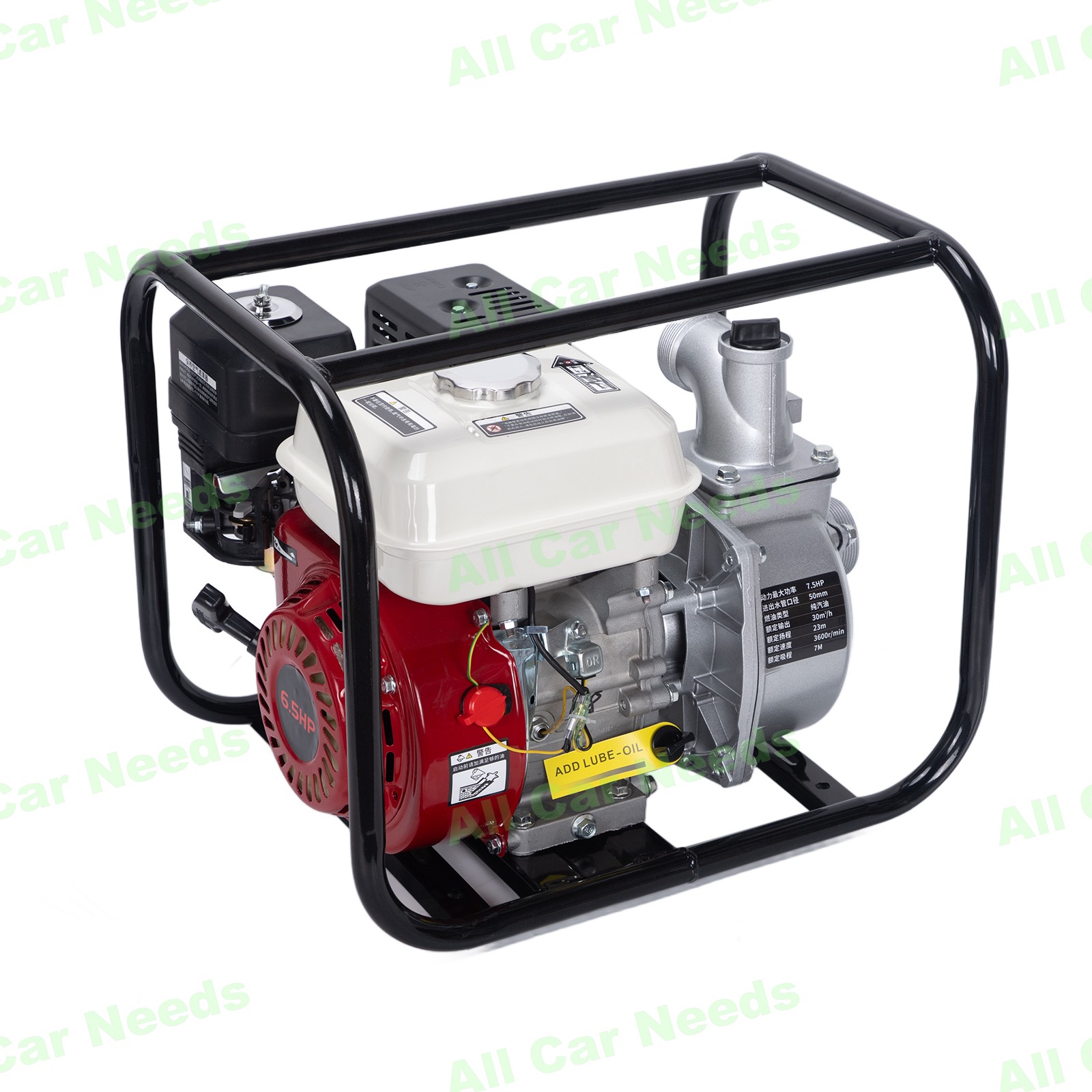 2 Inch 6.5HP Gas Water Irrigation Transfer Pump Water Gas-Power Semi Trash Pump