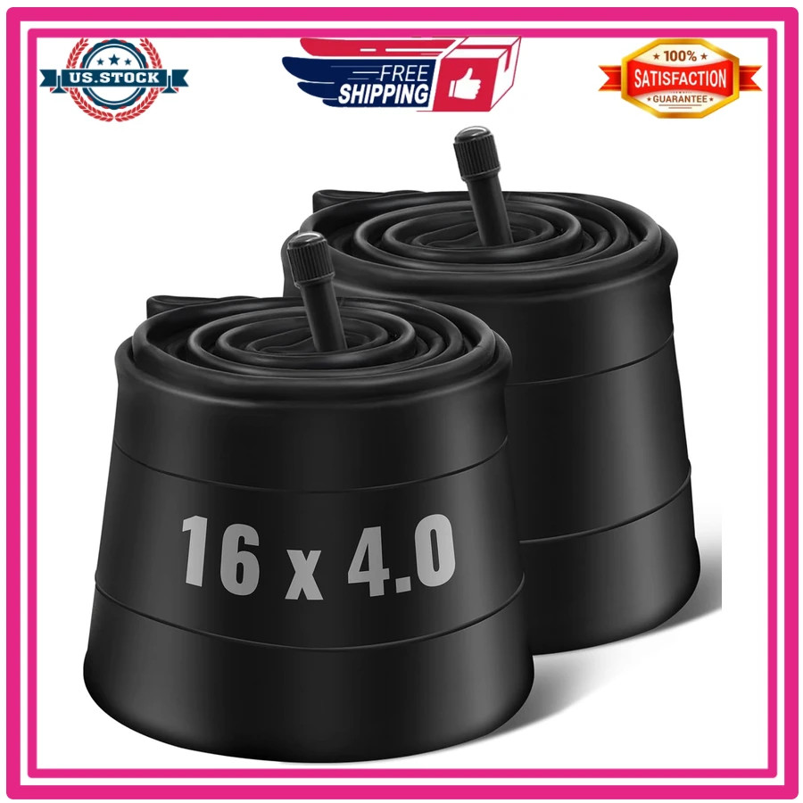 16 x 4.0 Inner Tube Fat Tire Electric Bike Schrader Valve Butyl Rubber
