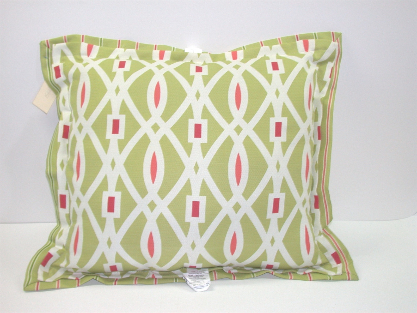 Outdoor Deep Seat Pillow MIX 'N MATCH ~ Lime Lattice ~ 28 x 26x 7 **NEW**