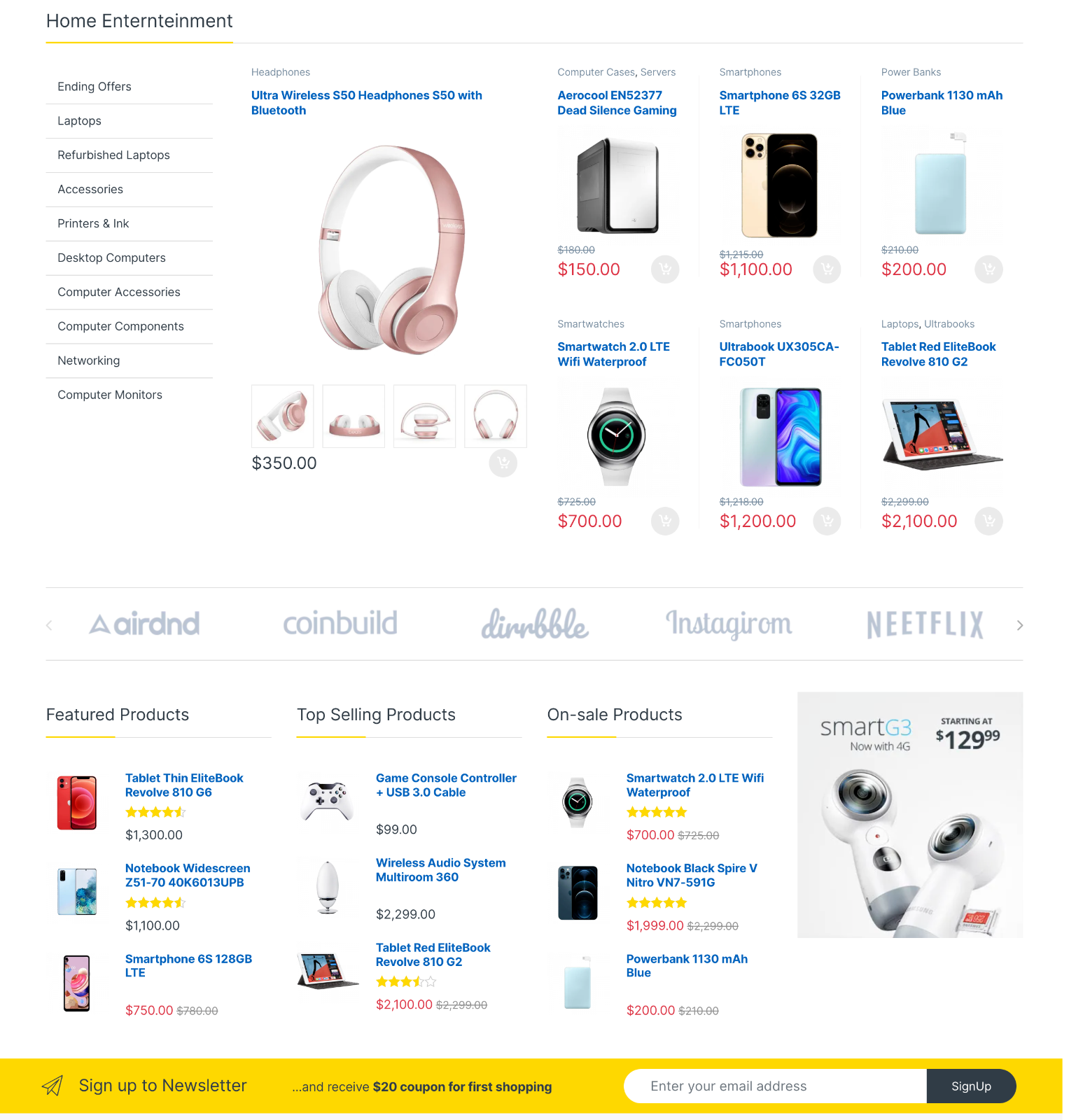 Electronics Marketplace Website Design with Free 5GB VPS Web Hosting