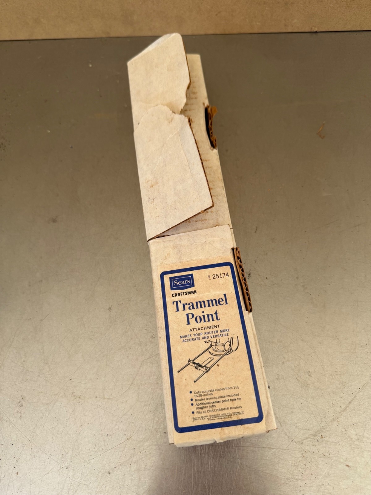 Vintage Nos Sears Craftsman Router Trammel Point Attachment    B-12