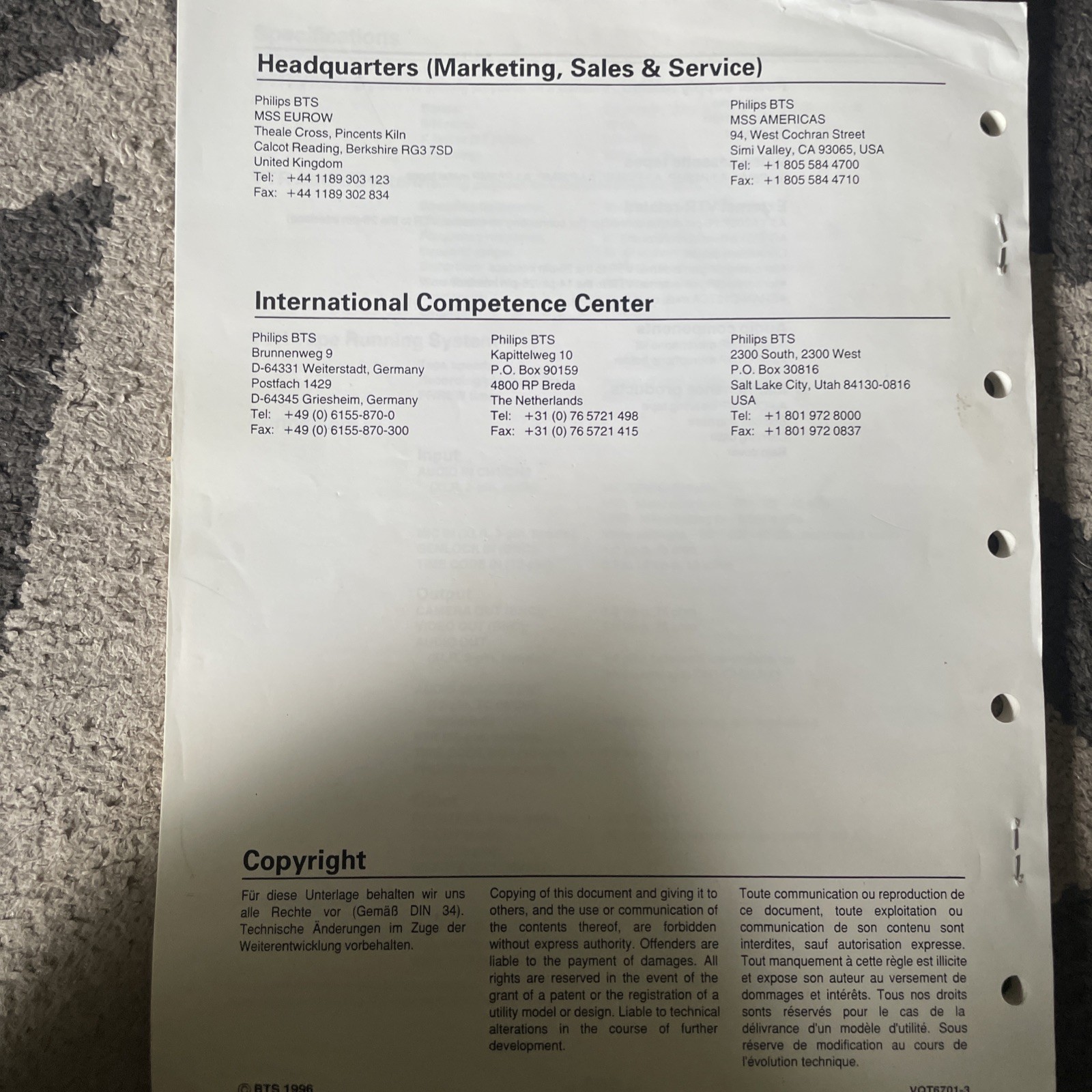 Phillips LDK 700 N Users Guide