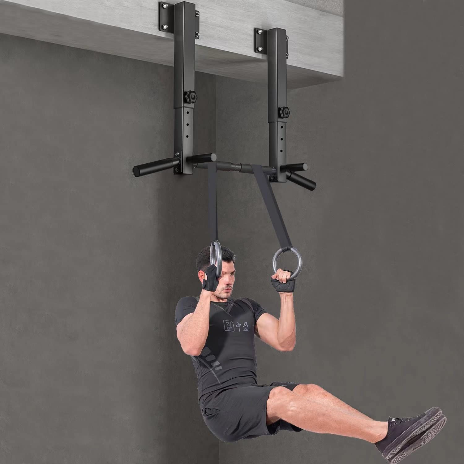 Wall Mount Pull Up Bar, Joist Mount Pull Up Bar, Beam and Rafter Mounted Chin...