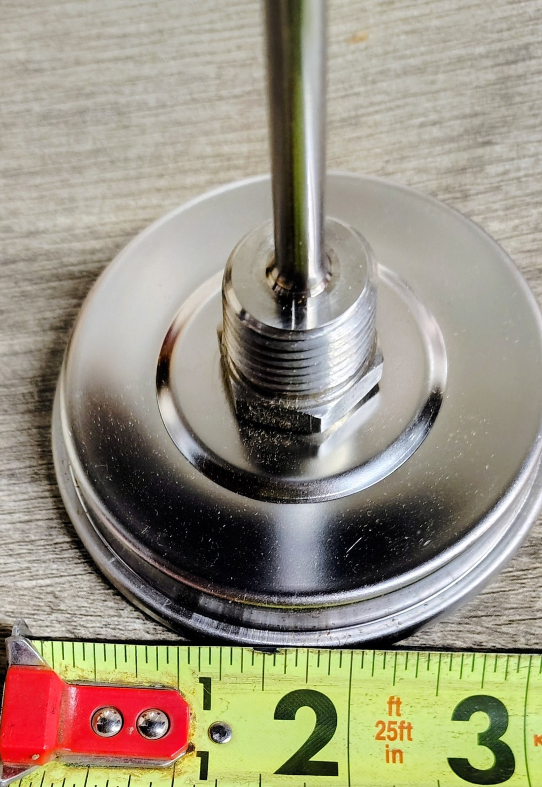 WEISS THERMOMETER 0-250F 1/2"NPT 5" OAL