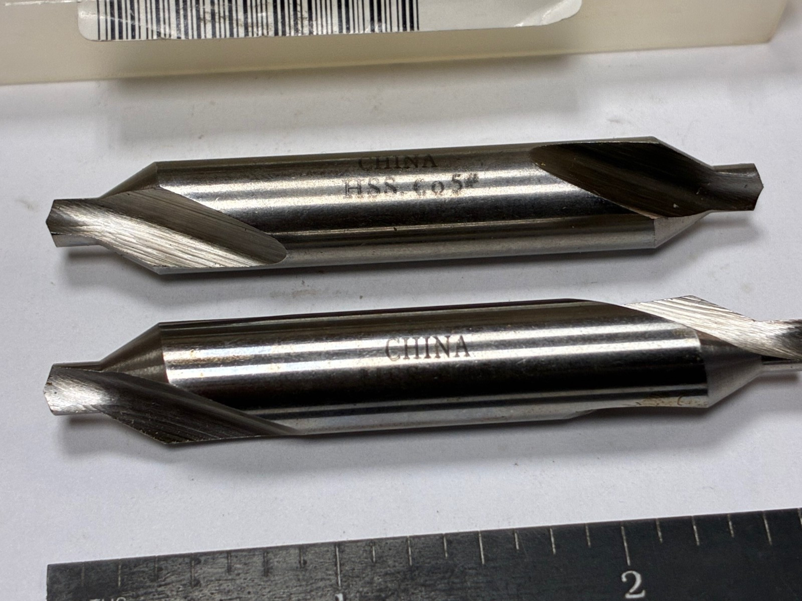 Qty 2, MSC #5, Cobalt Combo Drill & Countersinks, Plain, 2-3/4" OAL, Bright