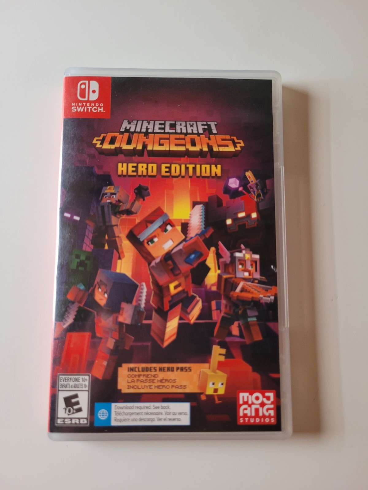 Nintendo Switch Minecraft Dungeons Hero Edition Game & Case